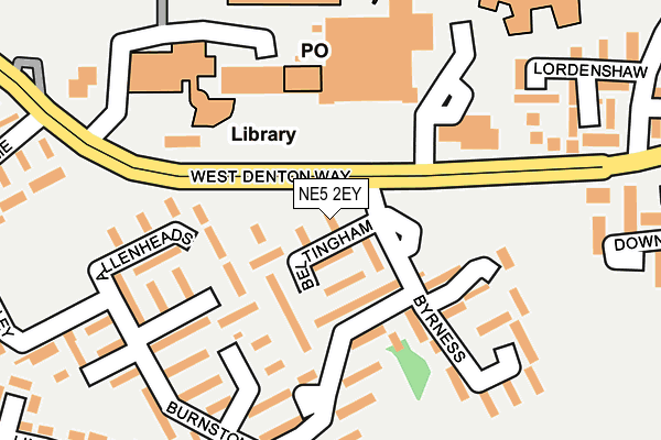 NE5 2EY map - OS OpenMap – Local (Ordnance Survey)