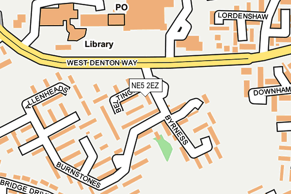 NE5 2EZ map - OS OpenMap – Local (Ordnance Survey)