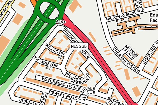 NE5 2GB map - OS OpenMap – Local (Ordnance Survey)
