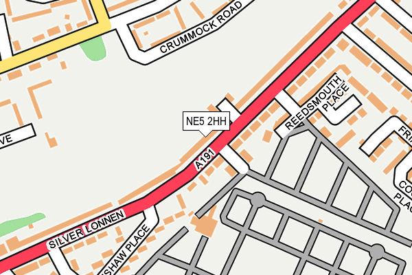 NE5 2HH map - OS OpenMap – Local (Ordnance Survey)