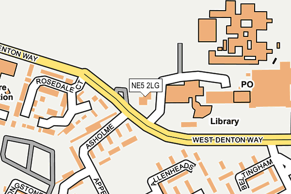 NE5 2LG map - OS OpenMap – Local (Ordnance Survey)
