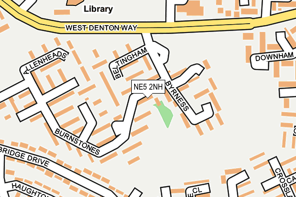 NE5 2NH map - OS OpenMap – Local (Ordnance Survey)