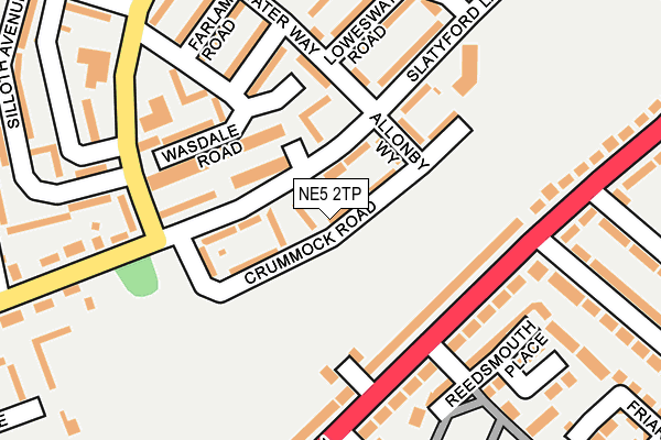 NE5 2TP map - OS OpenMap – Local (Ordnance Survey)