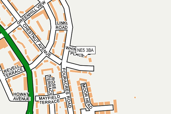 NE5 3BA map - OS OpenMap – Local (Ordnance Survey)