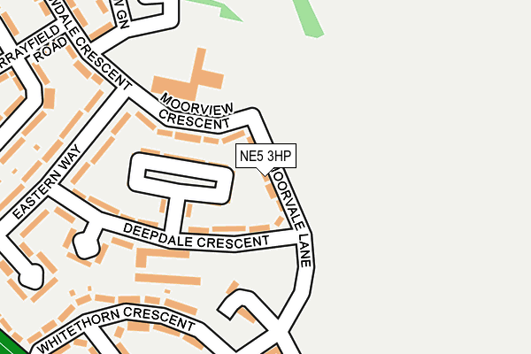 NE5 3HP map - OS OpenMap – Local (Ordnance Survey)
