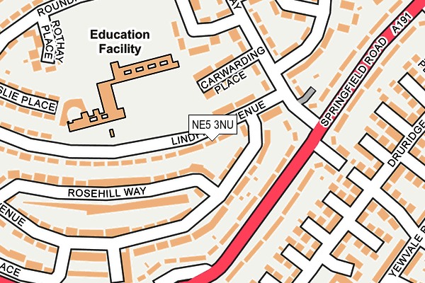 NE5 3NU map - OS OpenMap – Local (Ordnance Survey)