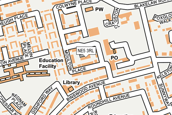 NE5 3RL map - OS OpenMap – Local (Ordnance Survey)