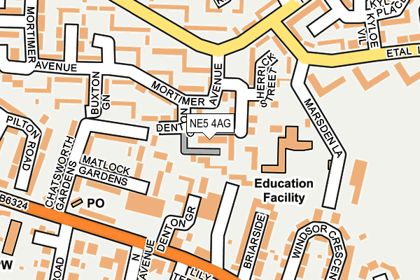 Map of AMBERGATE PROPERTY LTD at local scale