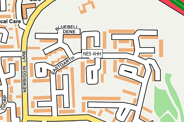 NE5 4HH map - OS OpenMap – Local (Ordnance Survey)
