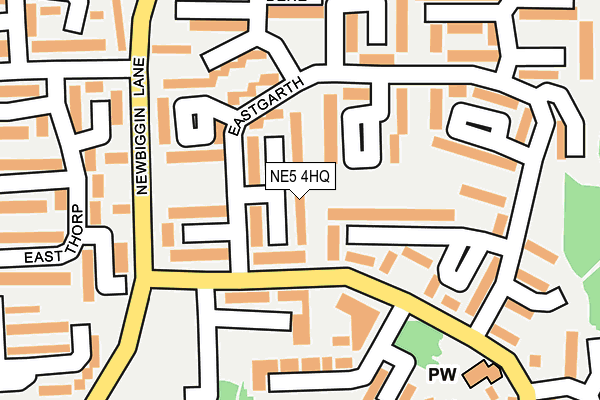 NE5 4HQ map - OS OpenMap – Local (Ordnance Survey)