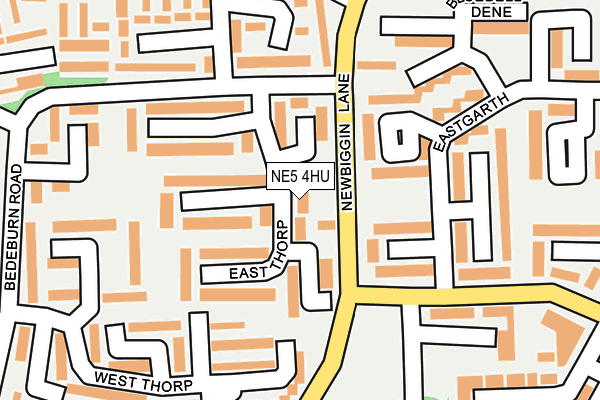 NE5 4HU map - OS OpenMap – Local (Ordnance Survey)