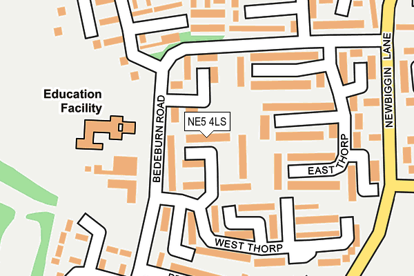 NE5 4LS map - OS OpenMap – Local (Ordnance Survey)