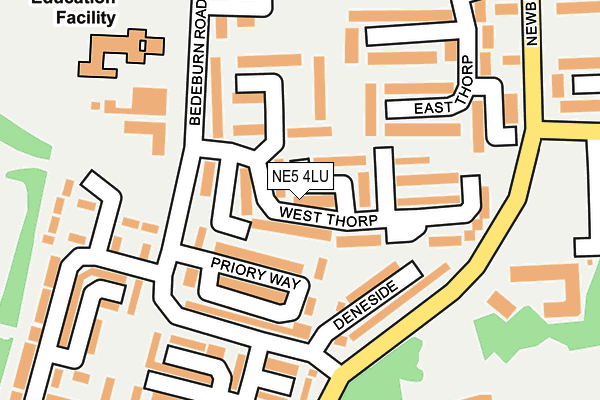 NE5 4LU map - OS OpenMap – Local (Ordnance Survey)