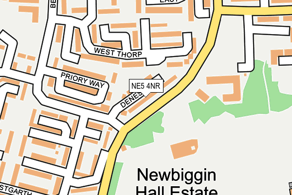 NE5 4NR map - OS OpenMap – Local (Ordnance Survey)