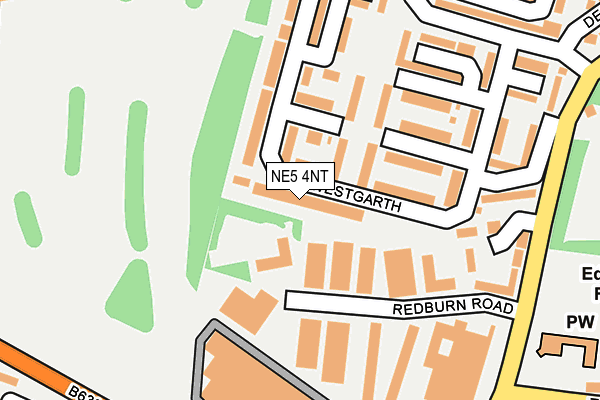 NE5 4NT map - OS OpenMap – Local (Ordnance Survey)