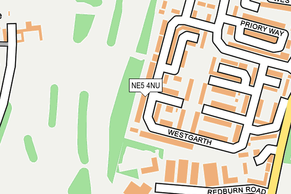 NE5 4NU map - OS OpenMap – Local (Ordnance Survey)