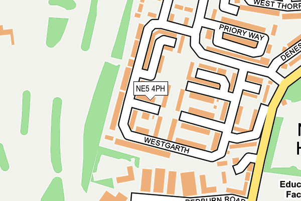 NE5 4PH map - OS OpenMap – Local (Ordnance Survey)