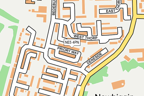 NE5 4PN map - OS OpenMap – Local (Ordnance Survey)