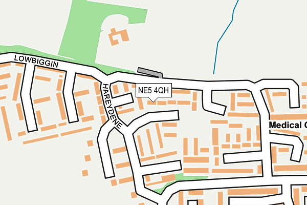 NE5 4QH map - OS OpenMap – Local (Ordnance Survey)