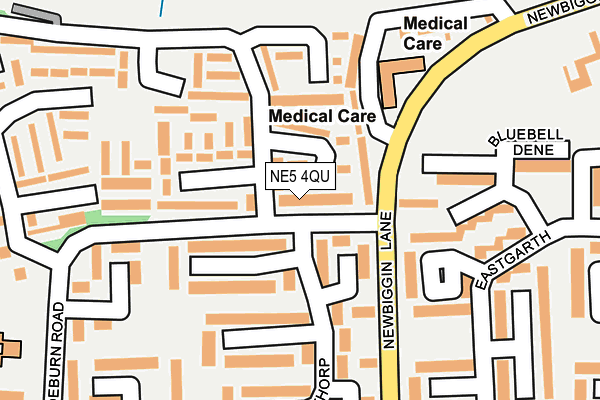 NE5 4QU map - OS OpenMap – Local (Ordnance Survey)