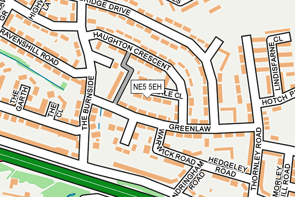 NE5 5EH map - OS OpenMap – Local (Ordnance Survey)