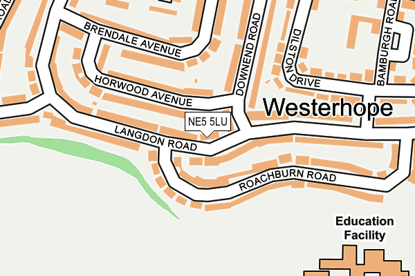 NE5 5LU map - OS OpenMap – Local (Ordnance Survey)