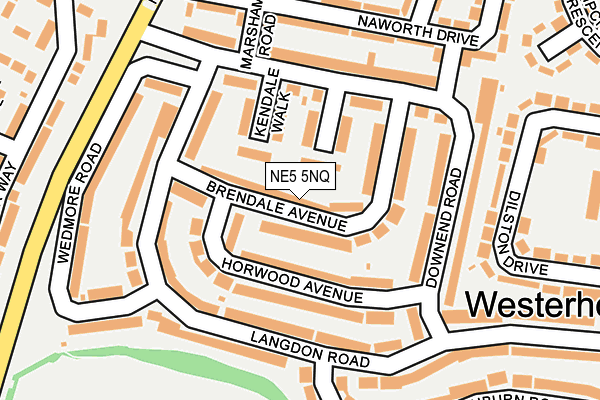 NE5 5NQ map - OS OpenMap – Local (Ordnance Survey)