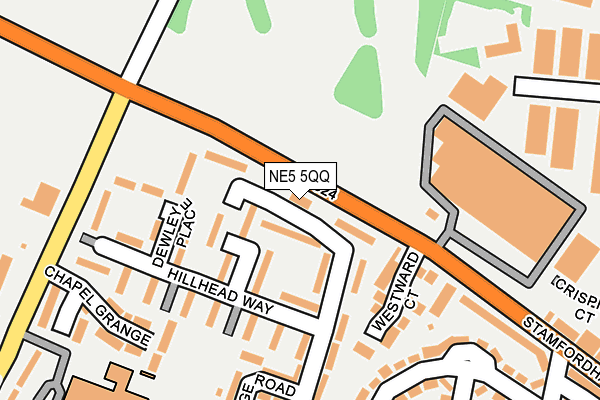 NE5 5QQ map - OS OpenMap – Local (Ordnance Survey)