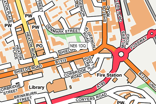 Map of FRIEZ&BURGZ WHITLEY BAY LTD at local scale