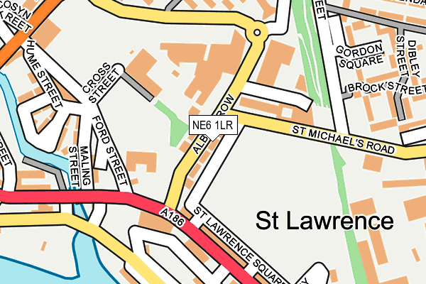 NE6 1LR map - OS OpenMap – Local (Ordnance Survey)
