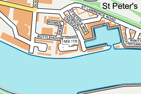 NE6 1TR map - OS OpenMap – Local (Ordnance Survey)
