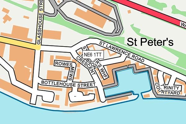 NE6 1TT map - OS OpenMap – Local (Ordnance Survey)