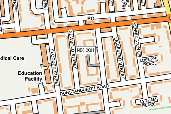 NE6 2QH map - OS OpenMap – Local (Ordnance Survey)