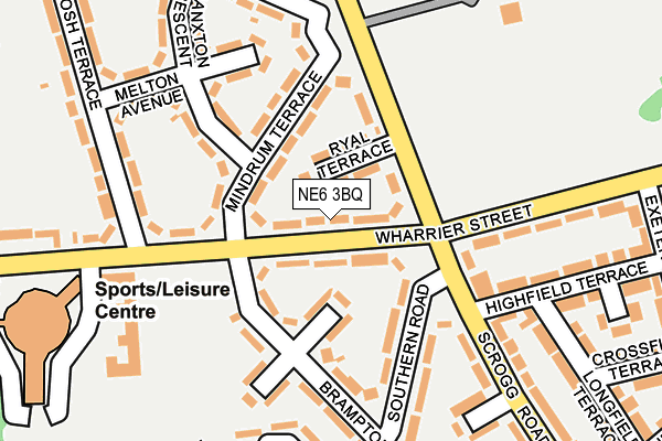 NE6 3BQ map - OS OpenMap – Local (Ordnance Survey)