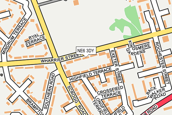 NE6 3DY map - OS OpenMap – Local (Ordnance Survey)