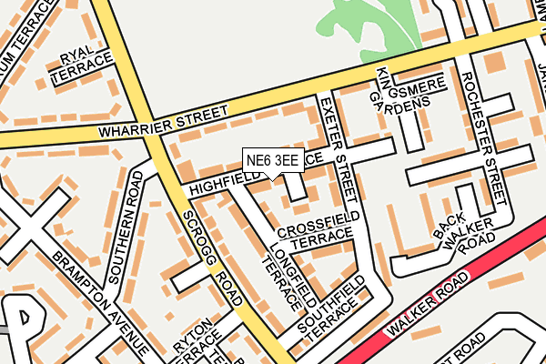 NE6 3EE map - OS OpenMap – Local (Ordnance Survey)