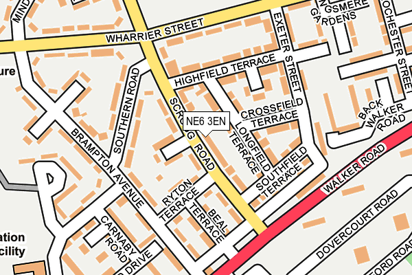 NE6 3EN map - OS OpenMap – Local (Ordnance Survey)