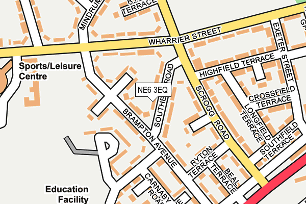 NE6 3EQ map - OS OpenMap – Local (Ordnance Survey)