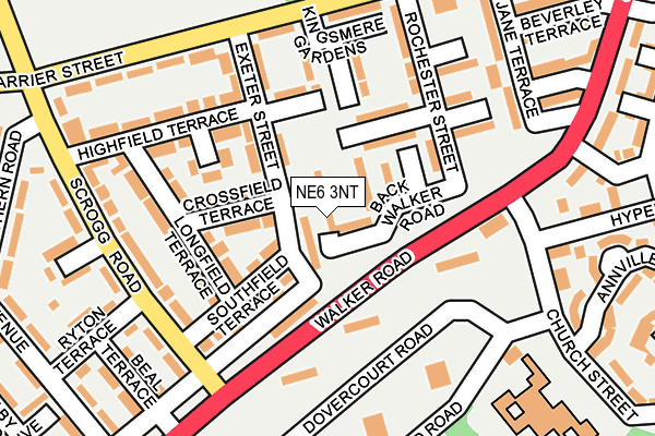 NE6 3NT map - OS OpenMap – Local (Ordnance Survey)