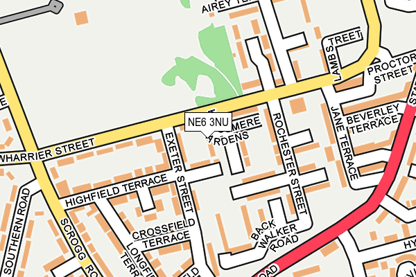 NE6 3NU map - OS OpenMap – Local (Ordnance Survey)