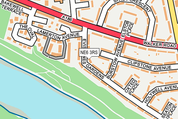 NE6 3RS map - OS OpenMap – Local (Ordnance Survey)