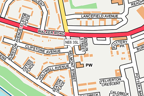 NE6 3SL map - OS OpenMap – Local (Ordnance Survey)
