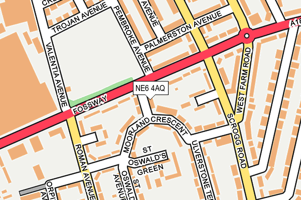 NE6 4AQ map - OS OpenMap – Local (Ordnance Survey)