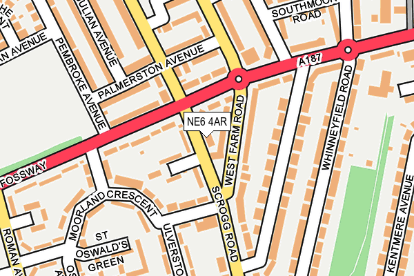 NE6 4AR map - OS OpenMap – Local (Ordnance Survey)