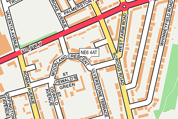 NE6 4AT map - OS OpenMap – Local (Ordnance Survey)