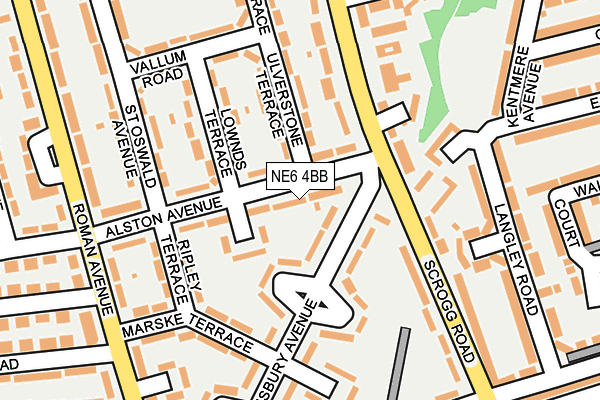 NE6 4BB map - OS OpenMap – Local (Ordnance Survey)