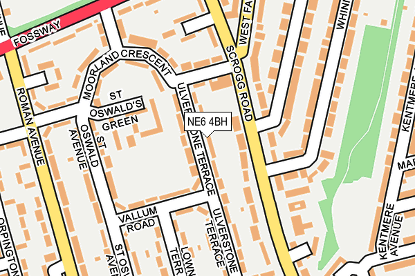 NE6 4BH map - OS OpenMap – Local (Ordnance Survey)