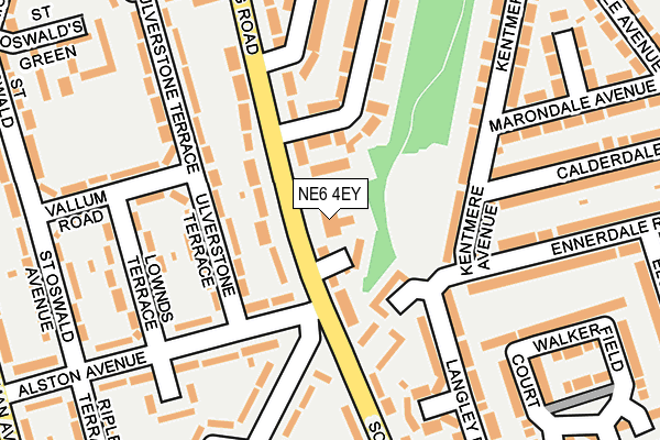 NE6 4EY map - OS OpenMap – Local (Ordnance Survey)