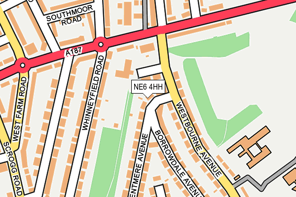 NE6 4HH map - OS OpenMap – Local (Ordnance Survey)