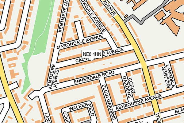 NE6 4HN map - OS OpenMap – Local (Ordnance Survey)